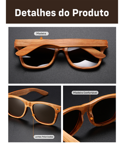 Óculos Wood Bambu Viver Noronha - Frete Grátis
