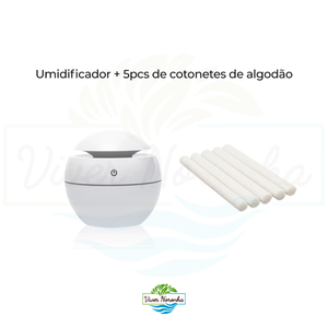 Kit Umidificador Minimalista + 5 Filtros - Frete Grátis