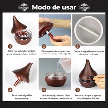 Carregar imagem no visualizador da galeria, Kit Umidificador Madeira + 20 Filtros - Frete Grátis
