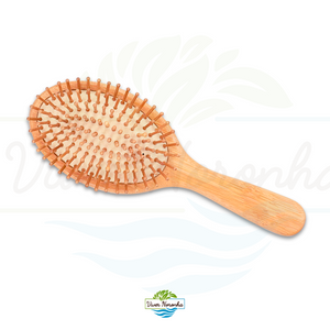 Escova de Cabelo de Bambu - Frete Grátis