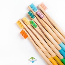 Carregar imagem no visualizador da galeria, 10 Escovas de Bambu Cilíndricas - Adulto - Frete Grátis
