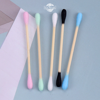 5 Caixas (1.000 Un.) Cotton Buds Biodegradáveis - Frete Grátis