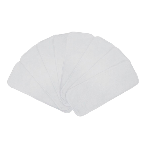 Kit 08 Absorventes Microfibra Fraldas Ecológicas + Frete Grátis