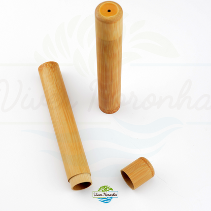 10 Escovas de bambu + 01 Case - Combo Adulto - Frete Grátis