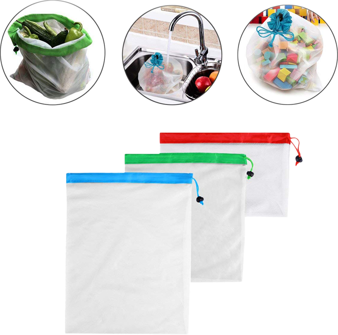 Kit 24 Sacolas Reutilizáveis - Frete Grátis