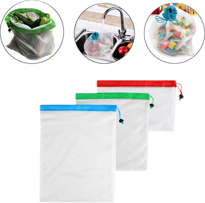 Kit 24 Sacolas Reutilizáveis - Frete Grátis