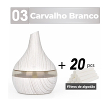 Carregar imagem no visualizador da galeria, Kit Umidificador Madeira + 20 Filtros - Frete Grátis
