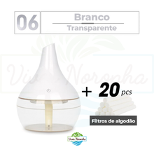 Carregar imagem no visualizador da galeria, Kit Umidificador Madeira + 20 Filtros - Frete Grátis
